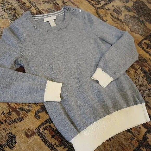 BANANA REPUBLIC Merino Wool Crew Neck Sweater S - EUC - Picture 5 of 7